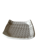 Square Plate with Caned Pattern