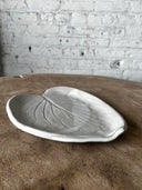 Handcrafted Leaf Plate in Salt