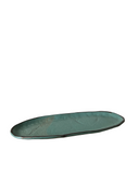 Large Oval Tray in Echeveria Teal