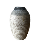 Blue Ash and Beige Vase
