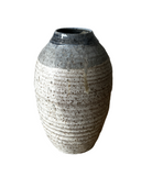 Blue Ash and Beige Vase