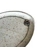 Detail of a tray on a white background