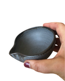A bowl in gray on a white background