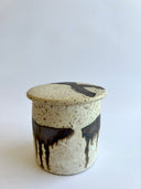 French butter holder on a white background.