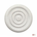 white clay sample on white background