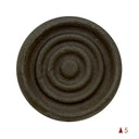 dark brown clay sample on white background