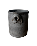 Gray crock on white background
