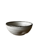 Pasta bowl on white background.