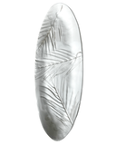 Decorative wall piece with leaf pattern on a white background