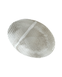 White tray on white background