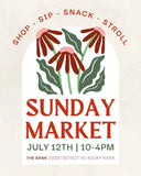 <p>Join me at the Sunday Market </p>