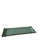 Medium Rectangular Tray in Echeveria Teal