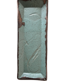 Medium Rectangular Tray in Echeveria Teal