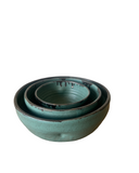 Nesting Bowls in Echeveria Teal